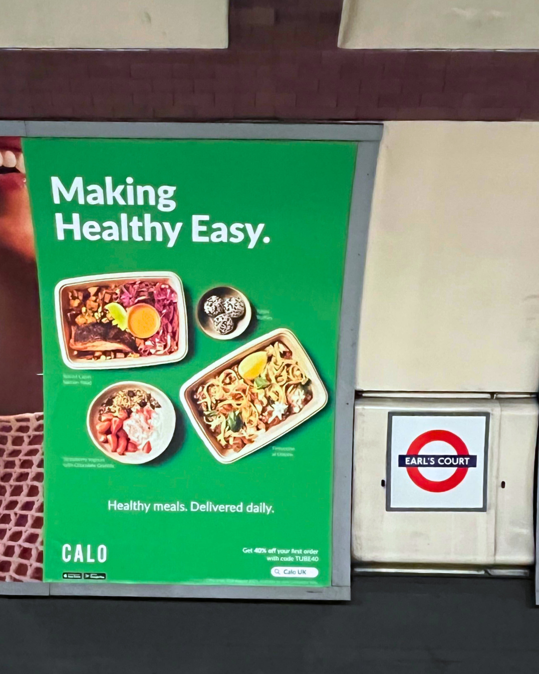 Calo Earls Court OOH placement